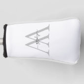 Moderner Schriftart Individuelle Name & anfänglich Golf Headcover (Vorderseite)