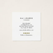 Moderner Schriftart mit Schwarz-Flora-Schrift (Rückseite)