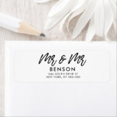 Moderner Schriftart Mr. & Mr. Gay Hochzeit Rücksen (Insitu)