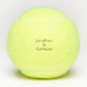 Moderner Schriftart Personalisierte, kundenspezifi Tennisbälle (Vorderseite)