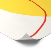 Moderner, schriftlicher Hintergrund. Trendy geomet Poster (Ecke)