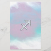 Moderner Schütze Zodiac zur Mutter von Pearl Style Briefpapier (Vorderseite)