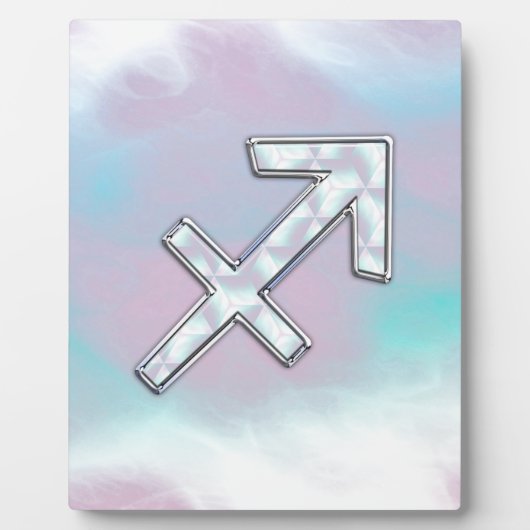 Moderner Schütze Zodiac zur Mutter von Pearl Style Fotoplatte (Vorderseite)