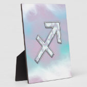 Moderner Schütze Zodiac zur Mutter von Pearl Style Fotoplatte (Seite)