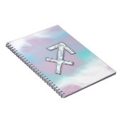 Moderner Schütze Zodiac zur Mutter von Pearl Style Notizblock (Rechte Seite)