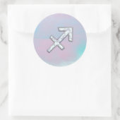 Moderner Schütze Zodiac zur Mutter von Pearl Style Runder Aufkleber (Tasche)