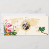 Moderner Schwarz-Gold-Pass Save the Date einführen Einladung (Rückseite)