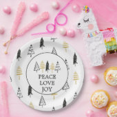 Moderner Schwarz-u. Pappteller (Party)