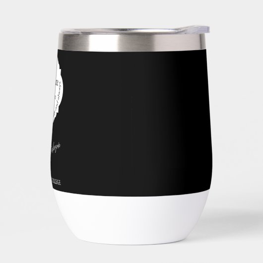 Moderner Schwarz-Weiß-Abschluss (Links)