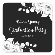 Moderner Schwarz-Weiß-Abschluss