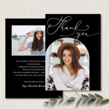 Moderner Schwarz-weiß Arch Foto Abschluss