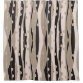 Moderner Schwarz-Weiß-Duschvorhang für das Badezim Duschvorhang (Vorderseite)