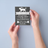 Moderner Schwarz-Weiß-Flyer Flyer (Gruppe)