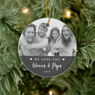 Moderner Schwarz-Weiß-Foto-Filter Keramik Ornament