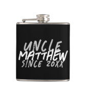 Moderner Schwarz-Weiß-Grunge für den Coolen Onkel Flachmann (Vorderseite)