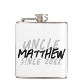 Moderner Schwarz-Weiß-Grunge für den Coolen Onkel Flachmann (Vorderseite)