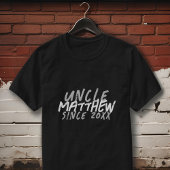 Moderner Schwarz-Weiß-Grunge für den Coolen Onkel T-Shirt