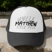 Moderner Schwarz-Weiß-Grunge für den Coolen Onkel Truckerkappe