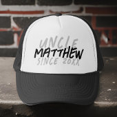 Moderner Schwarz-Weiß-Grunge für den Coolen Onkel Truckerkappe