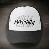 Moderner Schwarz-Weiß-Grunge für den Coolen Onkel Truckerkappe