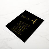 Moderner Schwarz-Weiß-Real-Foil Folieneinladung (Gedreht)