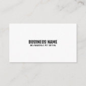 Moderner Schwarz-Weiß-Silhouette-Hund wandern Visitenkarte (Rückseite)