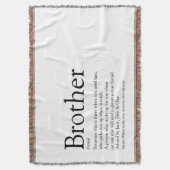 Moderner Schwarz-Weiß-Spaß-Cool Bruder Decke (Vorderseite Vertikal)