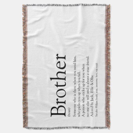 Moderner Schwarz-Weiß-Spaß-Cool Bruder Decke (Vorderseite Vertikal)