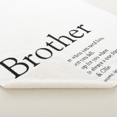 Moderner Schwarz-Weiß-Spaß Cooler Bruder Sherpadecke (3/4)