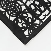 Moderner, schwarz-weiß-stilvoller Tao Fleecedecke (Ecke)