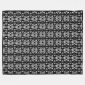 Moderner, schwarz-weiß-stilvoller Tao Fleecedecke (Vorderseite (Horizontal))