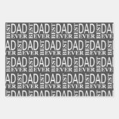 Moderner Schwarz-Weiß-Tag Personalisiert Geschenkpapier Set (Vorderseite 2)