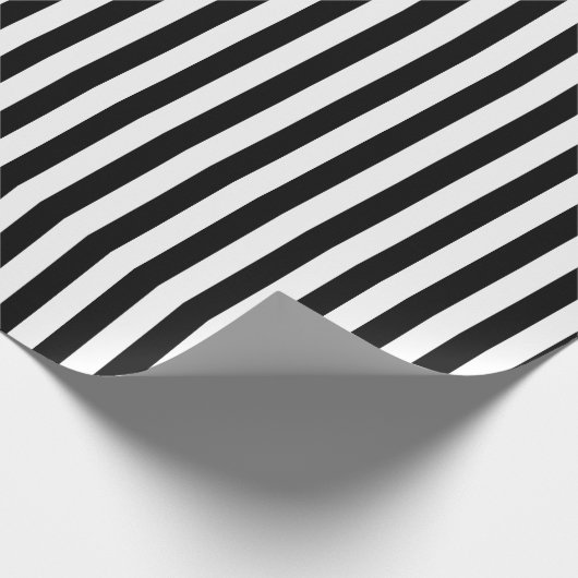 Moderner Schwarz-Weiß-Urlaub Geschenkpapier (Ecke)