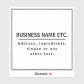 Moderner Schwarz-Weiß-Vinyl, kundenspezifisch gesc Aufkleber (Blatt)