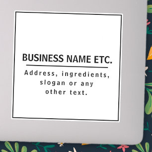 Moderner Schwarz-Weiß-Vinyl, kundenspezifisch gesc Aufkleber