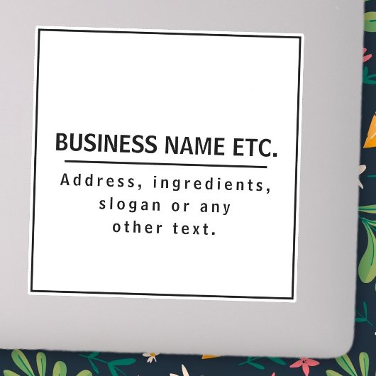 Moderner Schwarz-Weiß-Vinyl, kundenspezifisch gesc Aufkleber