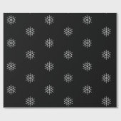 Moderner Schwarz-Weiß-Weihnachtsstar Geschenkpapier (Flach)