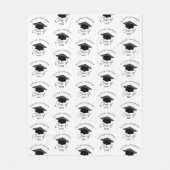 Moderner Schwarz-weißer Abschluss mit minimaler El Fleecedecke (Vorderseite)