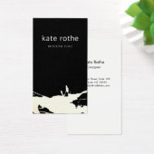 Moderner Schwarz-weißer Abstrakter Spritzer (Schreibtisch)