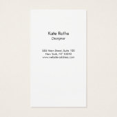 Moderner Schwarz-weißer Abstrakter Spritzer (Rückseite)