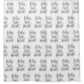 Moderner Schwarz-weißer Angebotsduschvorhang Duschvorhang (Vorderseite)