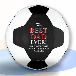 Moderner Schwarz-weißer bester Vater je Vatertag Fußball