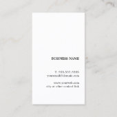 Moderner Schwarz-weißer Blue Stripes-Berater Visitenkarte (Rückseite)