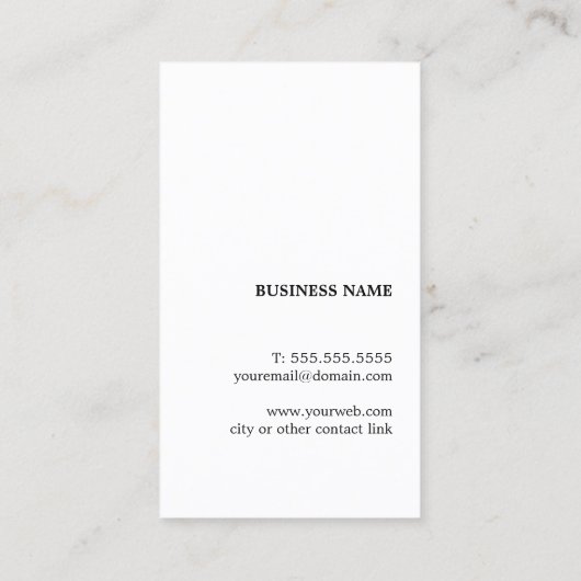 Moderner Schwarz-weißer Blue Stripes-Berater Visitenkarte (Rückseite)