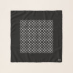Moderner Schwarz-weißer Gingham Square Chiffon Sca Schal<br><div class="desc">Moderne Schwarz-Weiß Gingham Square Chiffon Scarf.  Siehe Matching-Elemente:  Tasche (Matching_Tasche),  Clip On Accessory für Schlüssel und Veränderung (Matching_Tasche). Klappkupplung (Matching_Tasche),  Bananen (Hair_Scarves) etc.</div>
