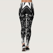 Moderner Schwarz-weißer Klassiker "Ratti_Creative_ Leggings (Rückseite)