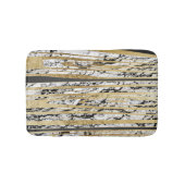 Moderner Schwarz-weißer Marmor mit Badematte (Vorderseite)