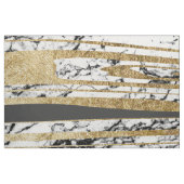 Moderner Schwarz-weißer Marmor mit Stoff (Fat Quarter (45,7 x 55,9 cm))