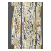 Moderner Schwarz-weißer Marmor mit Tischdecke (Vorderseite)