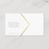 Moderner Schwarz-weißer Palmenbaum Visitenkarte (Rückseite)